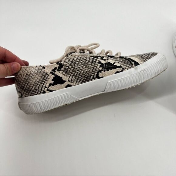 Superga 2750 Trainer‎ Sneaker Women Size 9.5 Faux Snake python Low Top - Picture 7 of 9